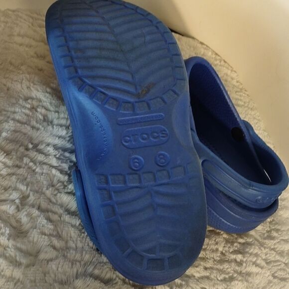 Crocs Blue Unisex Mules - Picture 4 of 5